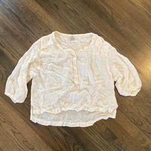 Ecote Off White Light Shirt Small S VGUC